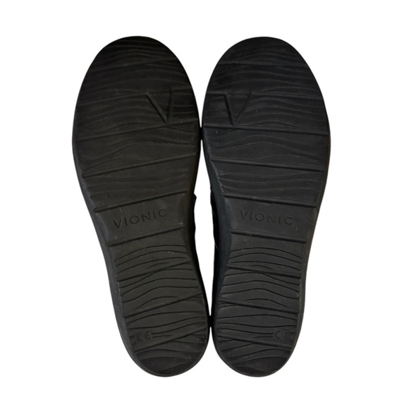 Vionic Black Magnolia Serenity Leather Strappy Slip On Loafer Flats Size 8.5 - Picture 9 of 13